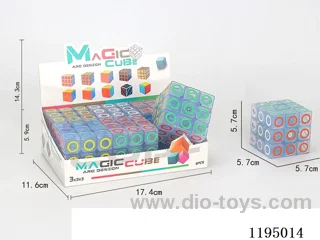 5.7CM Third order transparent circle UV printed Rubik's Cube