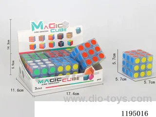 5.7CM 3rd order transparent dot UV printed Rubik's Cube