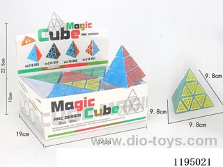 Third order pyramid cube with transparent UV printing