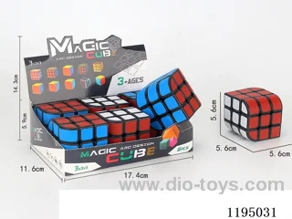 Trihedral Black Sticker Cube