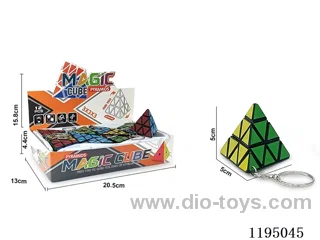 5CM Third Order Pyramid with Keychain