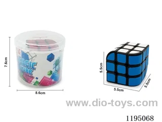 Solid Black Sticker Rubik's Cube