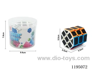 Solid Octagonal Carbon Fiber Cylinder Cube