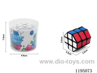 Black Sticker Octagonal Cylinder 3rd Order Cube