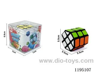 Black Sticker Octagonal Cylinder Rubik's Cube