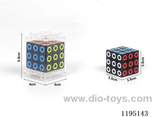 3.5CM Black Circle Cube