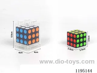 3.5CM black smiley face Rubik's Cube
