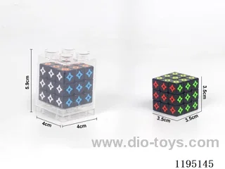 3.5CM Black Star Rubik's Cube