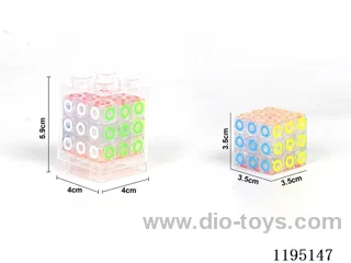 3.5CM transparent circle Rubik's Cube