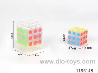 3.5CM transparent smiley face cube