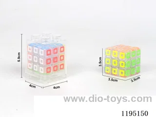 3.5CM Transparent Lattice Cube