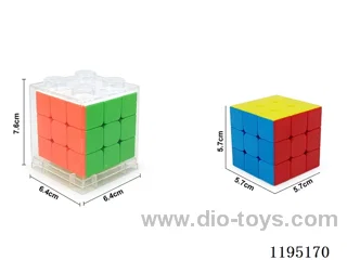 5.7CM solid color fully enclosed three-order Rubik's Cube