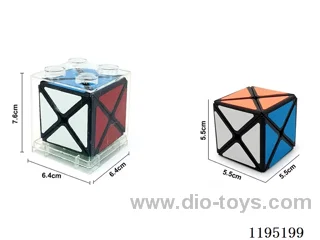 5.5CM 8-axis X Black Labeled Cube