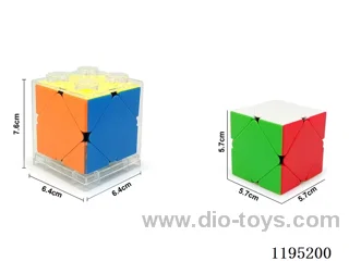 Solid color tilt rotating Rubik's Cube
