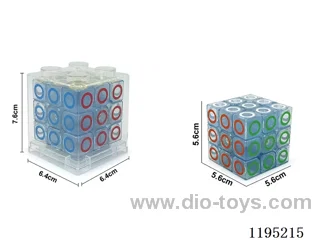 5.7CM Third order transparent circle UV printed Rubik's Cube