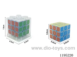 5.7CM Third Order Transparent Square-in-Square UV printed Rubik's Cube