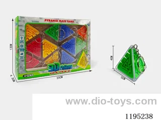 Triangle Ball Maze with Keychain