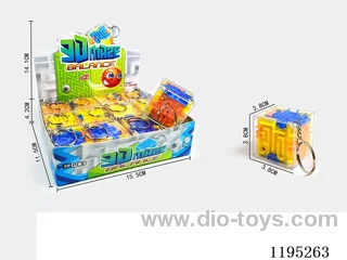 3.8CM keychain colorful tumbler maze