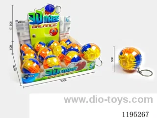 5CM keychain colorful tumbler maze