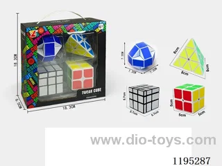 White Rubik's Cube + Ruler Set