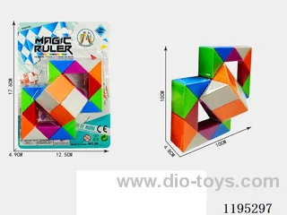 24 sections colorful diagonal magic ruler