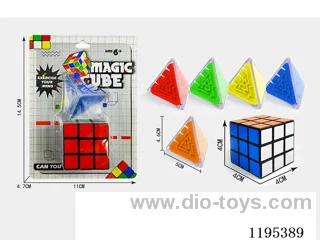 4CM Black Stickers Triangle 3D Maze