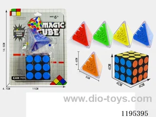 4CM black sticker dots combination 3D triangle maze