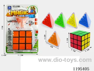 5.3CM Black Sticker Set 3D Triangle Maze