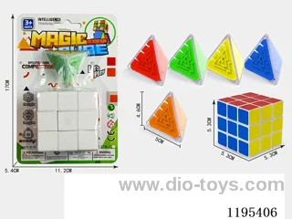 5.3CM White Sticker Set 3D Triangle Maze