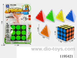 5.3CM black polka dot sticker set 3D triangle maze