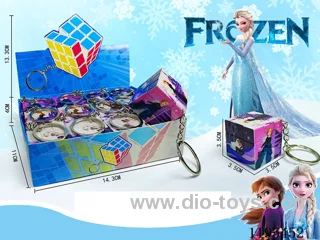 3.5CM Rubik's cube UV printing Frozen with keychain