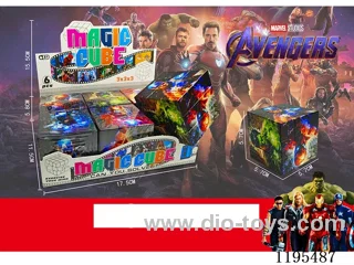 5.7CM Rubik's Cube UV Print Iron Man
