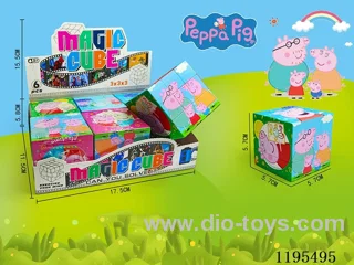 5.7CM Rubik's Cube UV printing Piggy Peach