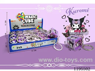 3CM Second Order Rubik's Cube UV Printing Kurumi with Keychain