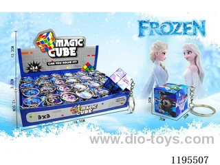 3CM 2nd order Rubik's Cube UV printing Frozen with keychain