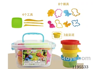 16PCS Dinosaur Colorful Clay Set / Random Color