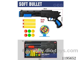 ping-pong soft bullet gun 2 colors mixed