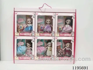 6-inch Baby+changing outfit for home play (1 box of 6)