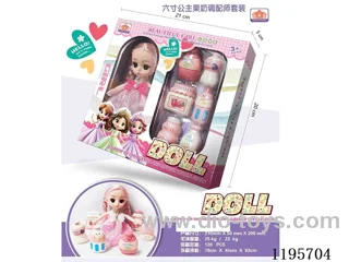 6 Inch 13 Joint Doll Fruit Milk Dispenser suit