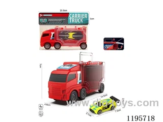 1 Small storage car with red square head AB car