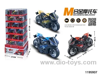 1:16 Alloy pull back motorcycles