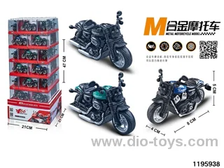 1:16 Alloy pull back motorcycles