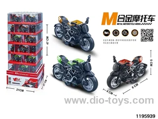 1:16 Alloy pull back motorcycles