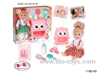 14 inch live eye drinking and peeing doll with IC