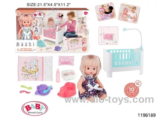13 inch Live Eye Drinking Doll Set with IC