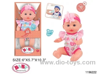 12 inch Fixed Eye Doll Set with IC