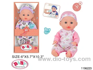 12 inch Fixed Eye Doll Set with IC