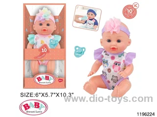 12 inch Fixed Eye Doll Set with IC