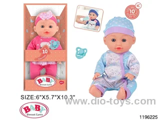 12 inch Fixed Eye Doll Set with IC