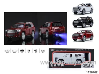 1:24 pull back alloy car W L/M/spray